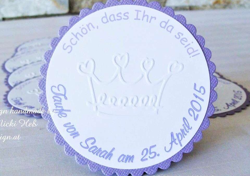 DIY Give-Away Anhänger ~ KLEINE PRINZESSIN