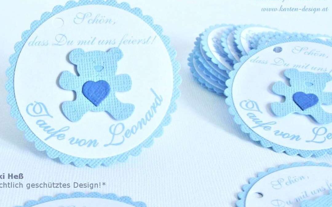 DIY Give-Away Anhänger ~ BABY BÄRCHEN