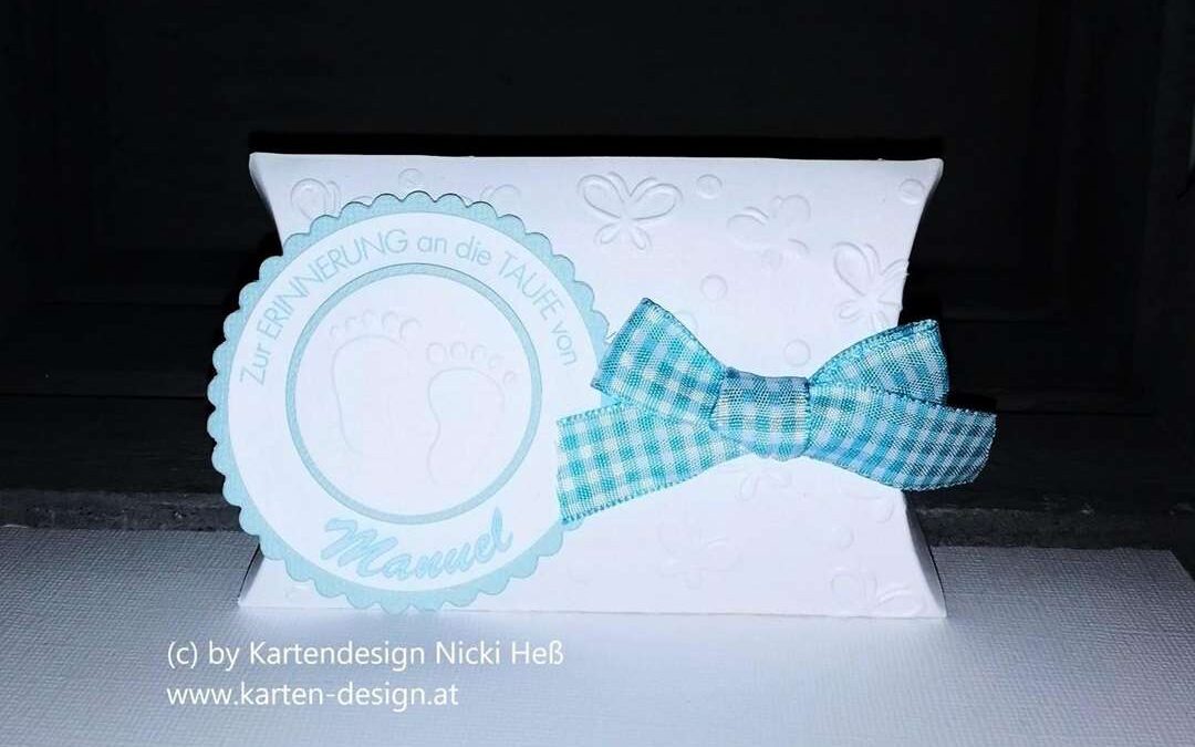 Gastgeschenk Taufe ~ Box BABYSTEPS