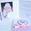 Einseitiger Innentext mit Fotogestaltung zu Taufeinladung "Sweet Circle" mit Personalisierung. © KARTEN-DESIGN.at