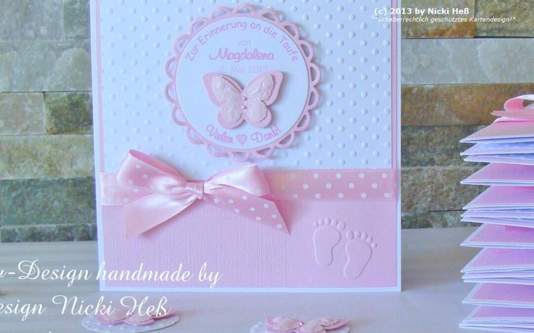 Dankeskarte Taufe ~ BEAUTIFUL BABY